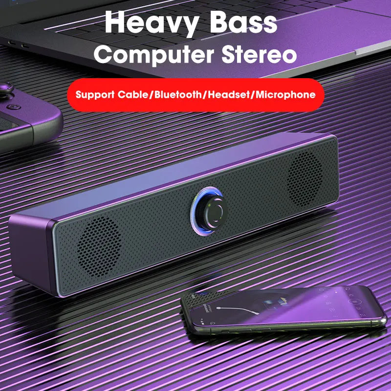 High-Quality Desktop Bluetooth & Wired Microphone with Built-in Speaker – Dual-Purpose High-Volume Audio