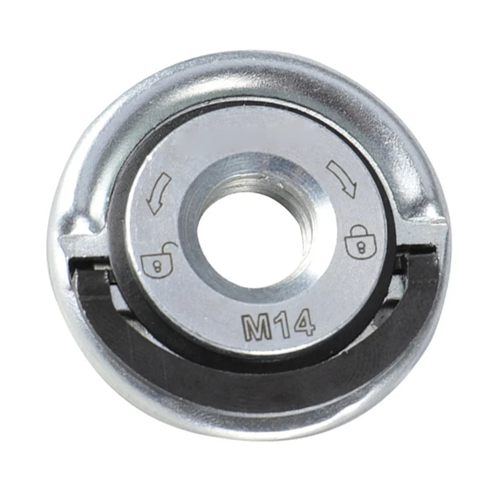 M14 Angle Grinder Quick Release Self-Locking Flange Nut - Pressing Plate Power Chuck for Efficient Grinding