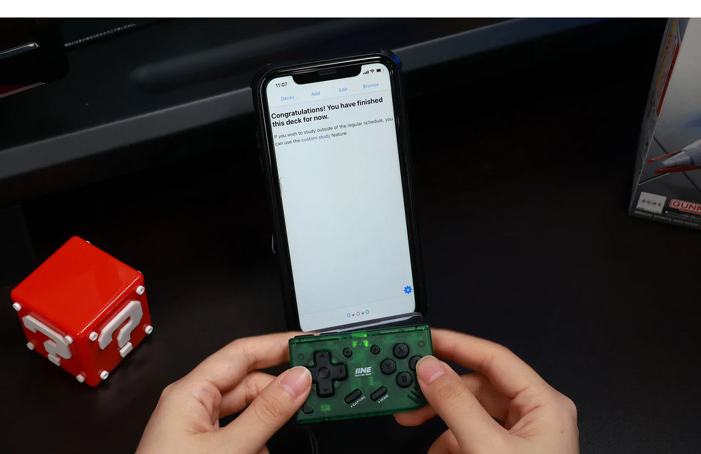 IINE Mini Retro Ananke Controller – Turbo Function, Interchangeable Joystick & D-Pad, Multi-Platform Support, ZL & ZR Buttons