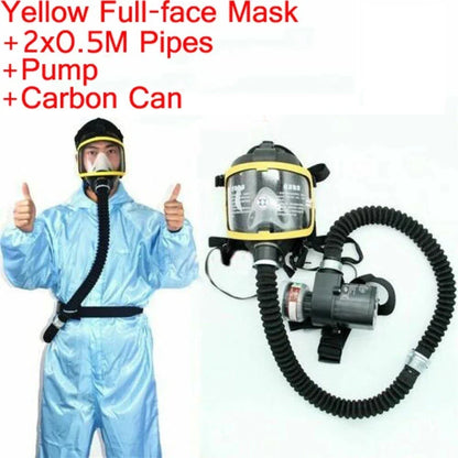 Electric Constant Airflow Full/Half Face Gas Mask – Supplied-Air Respirator for Workplace Safety & Protection