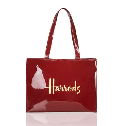Simple Stylish PVC Reusable Shopping Bag – Luxury Eco-Friendly Waterproof Tote for Summer Beach