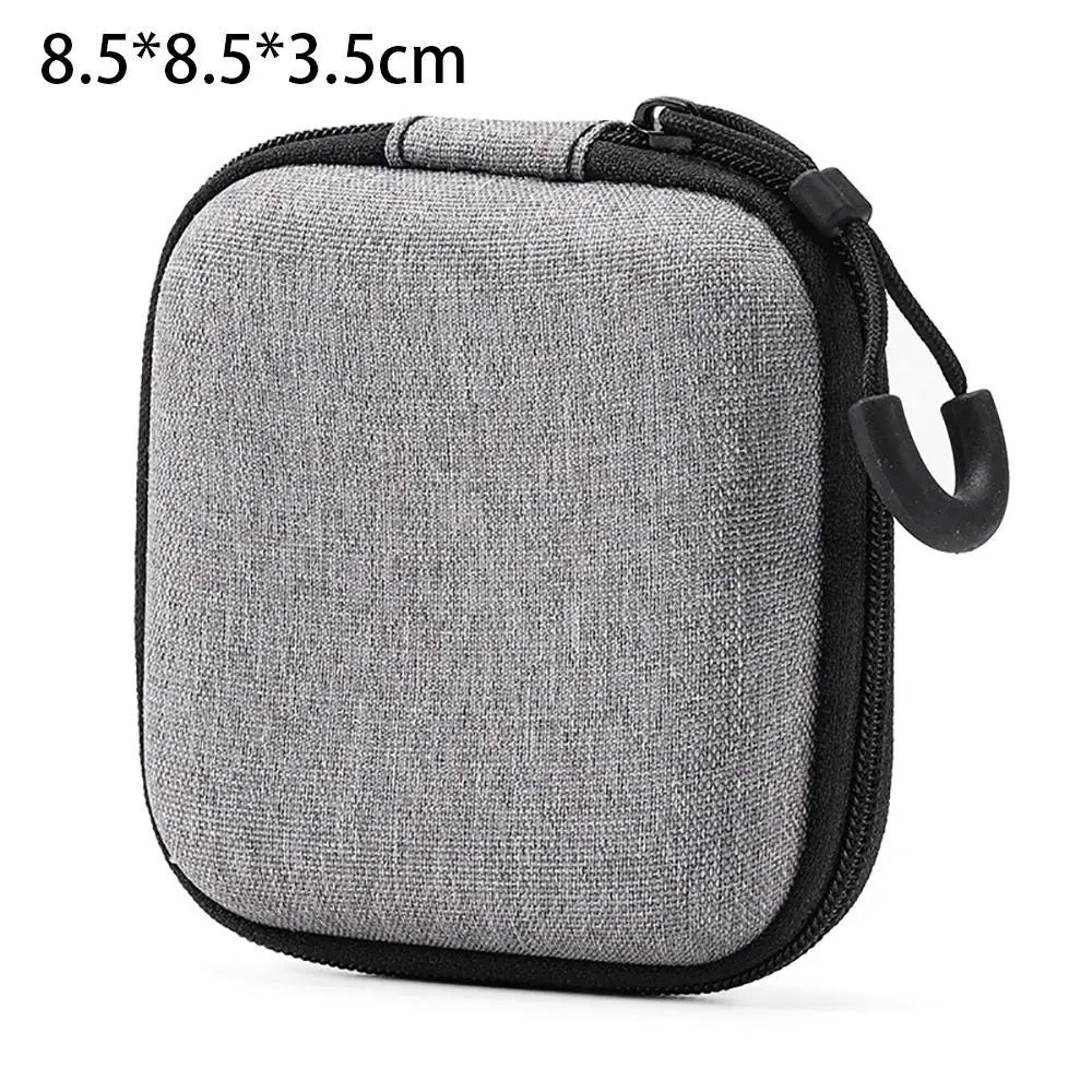Mini EVA Storage Bag — Zipper Carrying Pouch for AirPods, Earphones, Phone, Charging Cables & Digital Accessories
