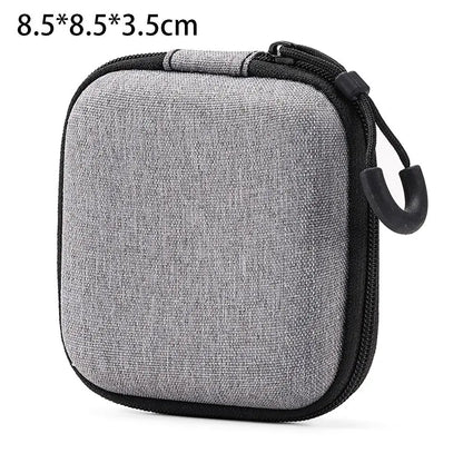 Mini EVA Storage Bag — Zipper Carrying Pouch for AirPods, Earphones, Phone, Charging Cables & Digital Accessories