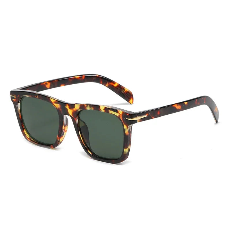 Vintage Square Sunglasses for Men – Classic Retro Gradient Designer Shades