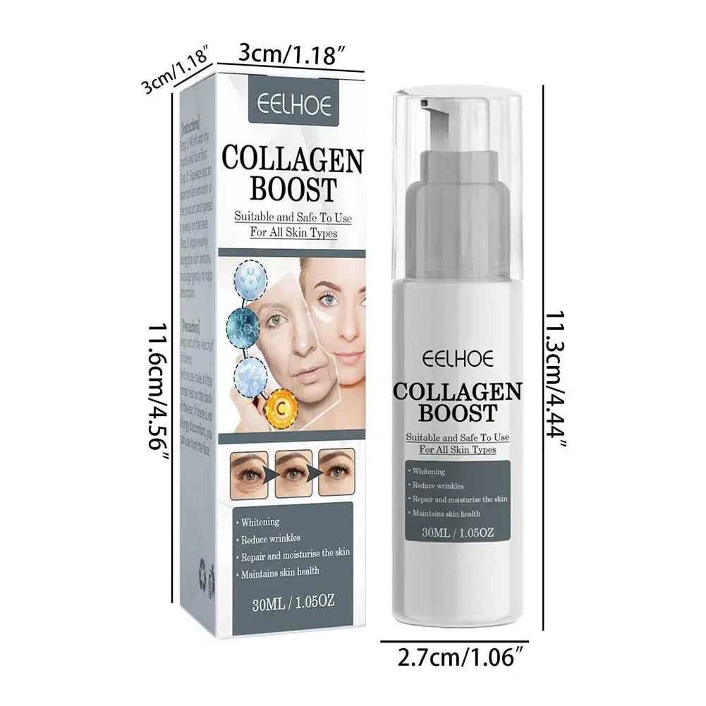 1-2pcs Collagen Boost Firming Face Essence Cream 30ml — Fade Fine Lines, Brighten & Lighten Skin, Moisturizing Serum for Women