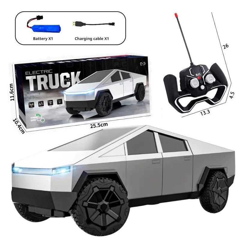 Tesla Pickup RC Car Model | Drop-Resistant Simulation Toy with Color Box for Kids & Christmas Gifts