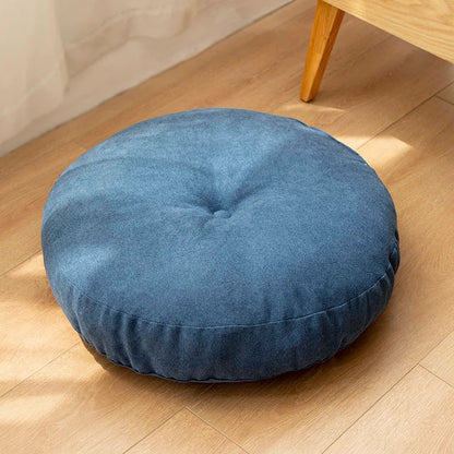 Solid Color Floor Seat Pillow – Round Meditation & Yoga Cushion for Sofa, Bed, Car Seat, and Pouf Mat