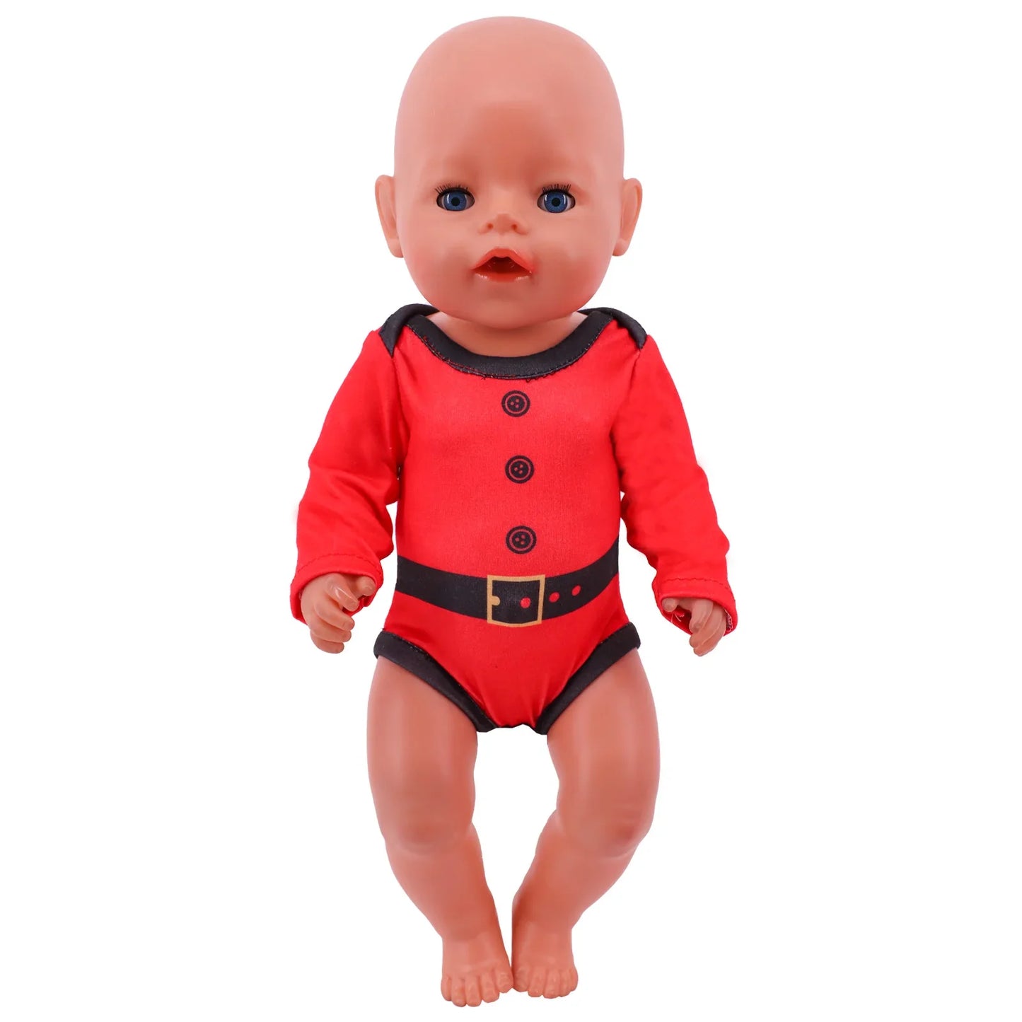 Pop Doll Christmas Outfit — Dress, Top & Pants Set for 18-Inch American and 43CM Reborn Baby Dolls, Our Generation Girl’s Toy Accessories