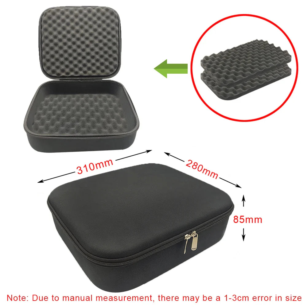 DIY Foam Hard Carry Case Storage Bag – Shockproof Travel Zipper Organizer for Camera & Outdoor Tool Accessories
