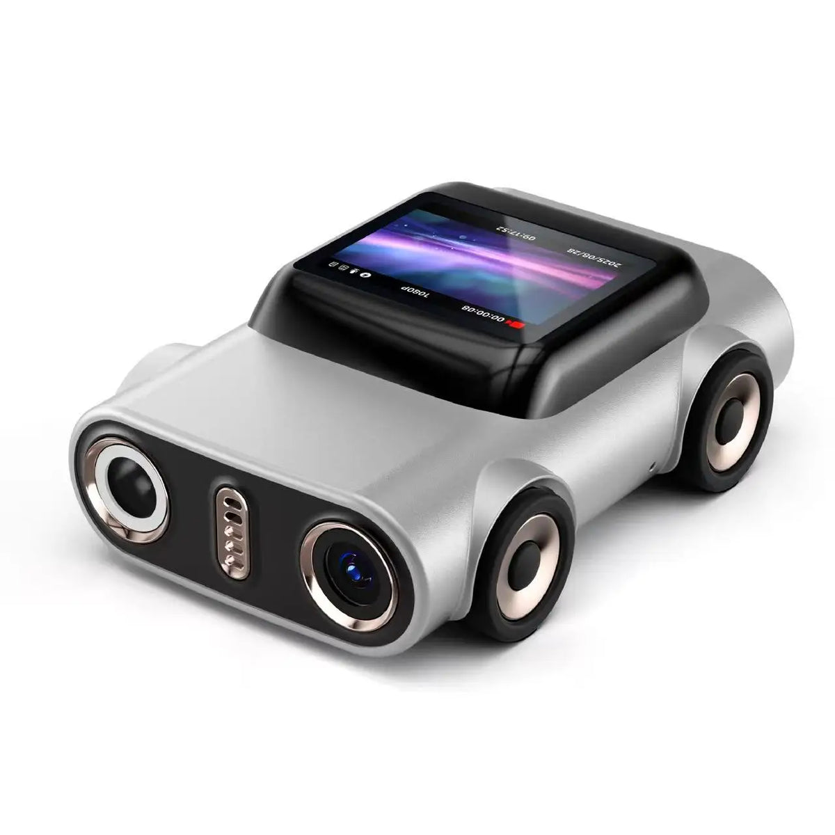 Ourlife Keychain Mini Action Camera - 2K Video Recorder with 1.0-Inch LCD Screen, Memory Support & Retro Design