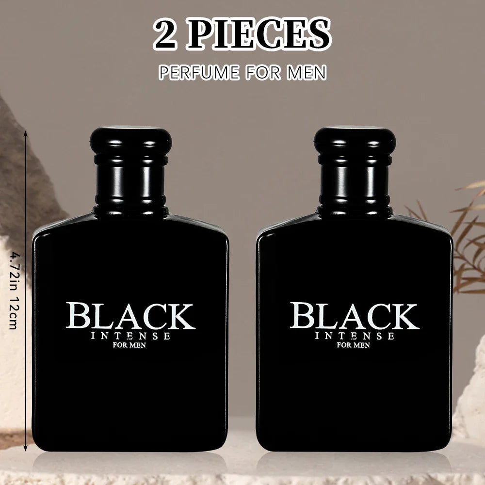 BLACK CHARM Eau de Parfum for Men – 3.4oz/100ml Woody Aromatic Fragrance, Fruit & Floral Notes
