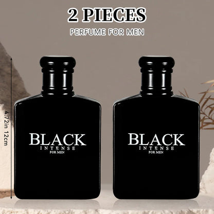 BLACK CHARM Eau de Parfum for Men – 3.4oz/100ml Woody Aromatic Fragrance, Fruit & Floral Notes