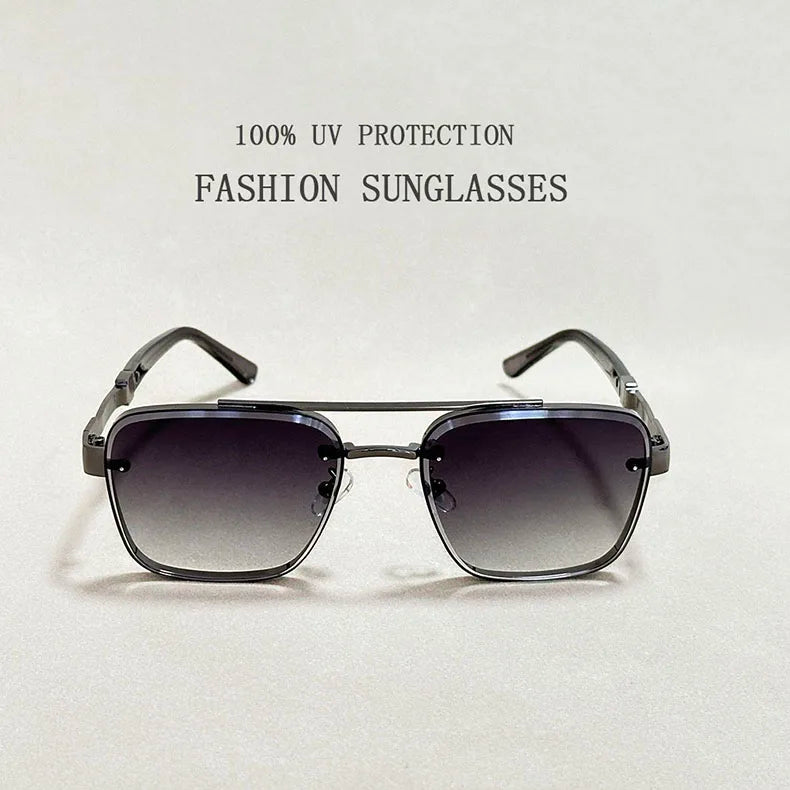 Luxury Square Sunglasses — Vintage Unisex Fashion Shades with UV Protection for Men & Women