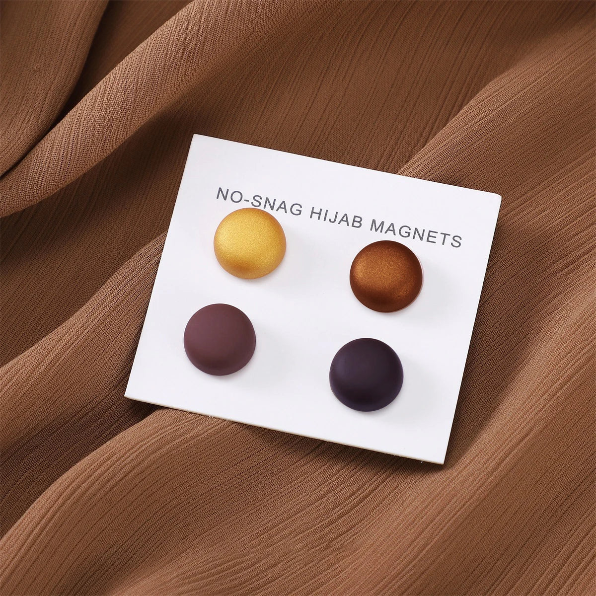 8pcs Hijab Magnetic Pins - Matte Magnet Brooch Buttons for Women Headscarf Shawl Accessories Mixed Colors