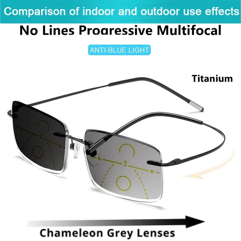 Adjustable Multifocal Reading Glasses – Auto Adjusting One-Power Optic Readers, Diopter Range 0.5 to 2.75