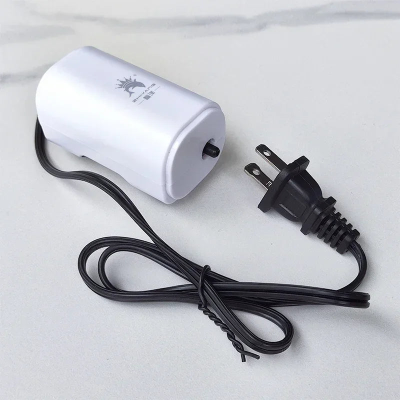 Ultra Silent 3W Aquarium Air Pump - 220V-240V Mini Fish Tank Oxygen Compressor (110V Option)