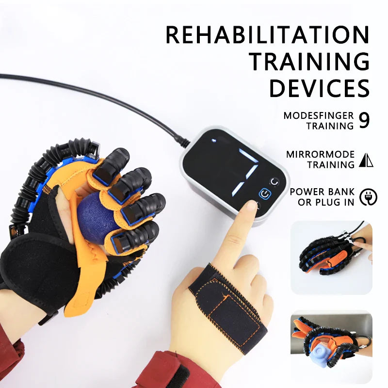 2025 Hand Rehabilitation Robot Gloves – Stroke & Hemiplegia Finger Exercise Trainer for Rehabilitation Therapy Device