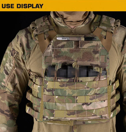 Tactical Admin Phone Pouch MOLLE – Military Hunting Vest Front Panel Map Holder & Utility Carrier Bag for Outdoor Navigation