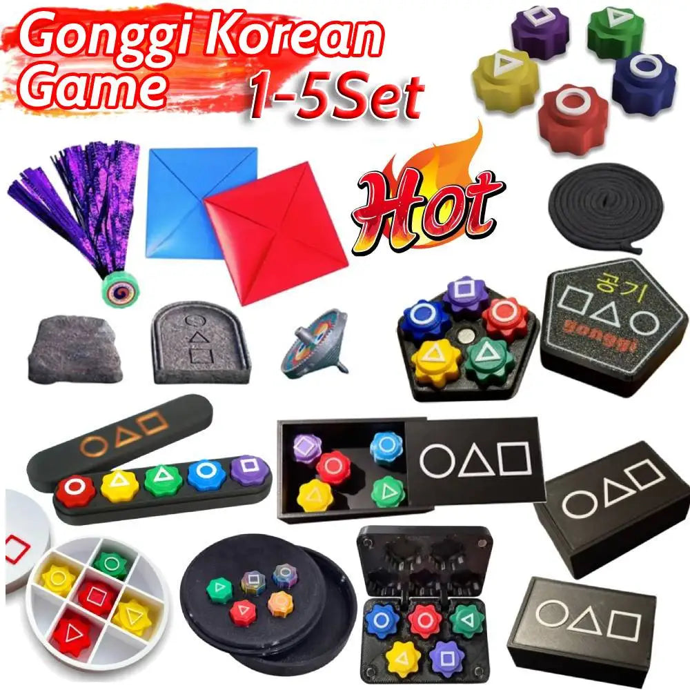 Gonggi Korean Game Stones Set – Traditional Jack Stone Pebbles for Finger Exercise, Stress Relief & Fun Play