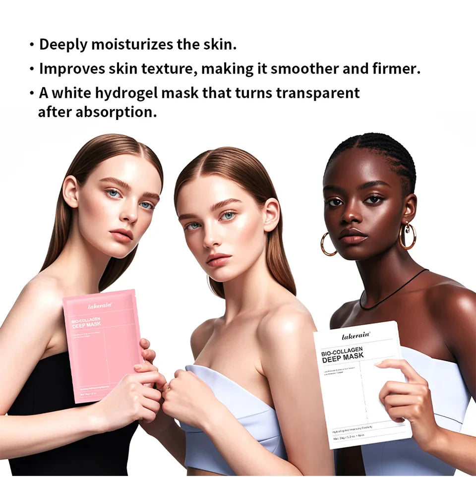 Bio-Collagen Deep Hydrating Hydrogel Mask – Overnight Collagen Mask for Firming & Pore Minimizing