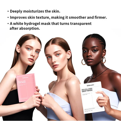 Bio-Collagen Deep Hydrating Hydrogel Mask – Overnight Collagen Mask for Firming & Pore Minimizing