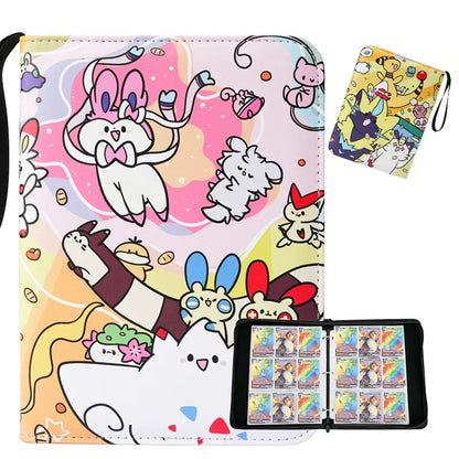 2025 Pokémon Card Album – 400pcs & 900pcs PU Zipper Collection Book for Cards, Photo Storage, Kids’ Toys & Gifts