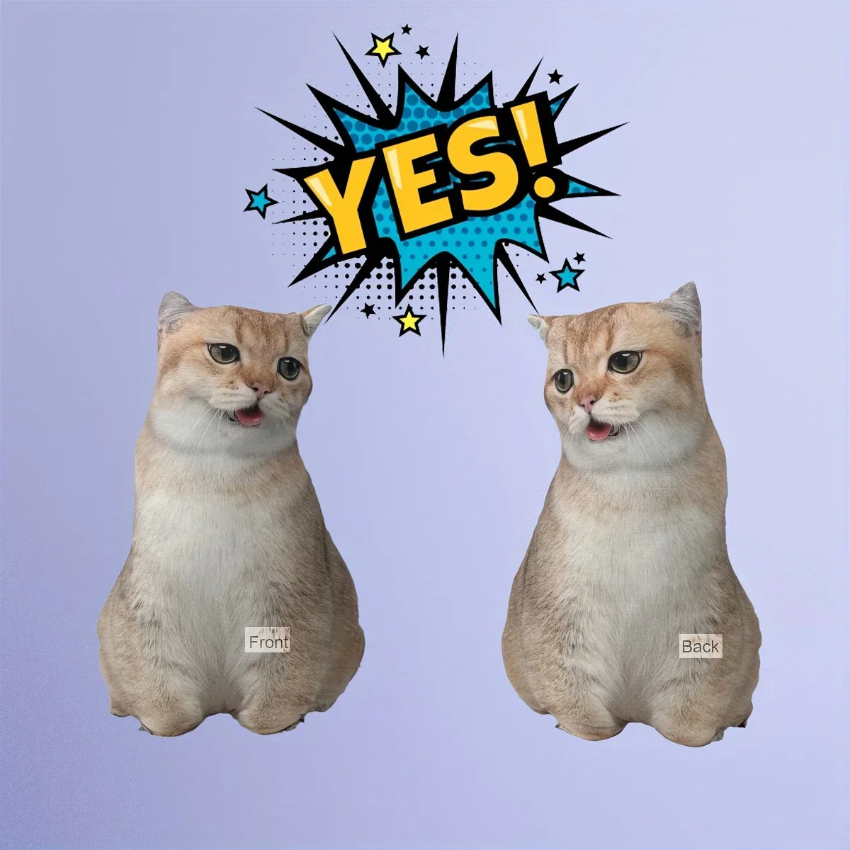 Custom Pet Portrait Pillow - Personalized 3D Plush Toy for Cats & Dogs