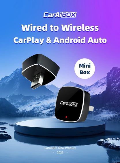 EKIY 2-in-1 Wireless CarPlay & Android Auto Dongle – AI Smart Box for Cars with Wired CarPlay