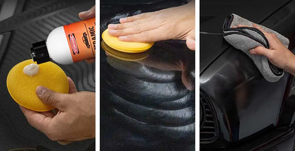 Hydroshine 3-in-1 Ceramic Wax – Remove Swirl Marks, Scratches, Rust & Oxidation, Paint Care & Polishing with Carnauba Protection