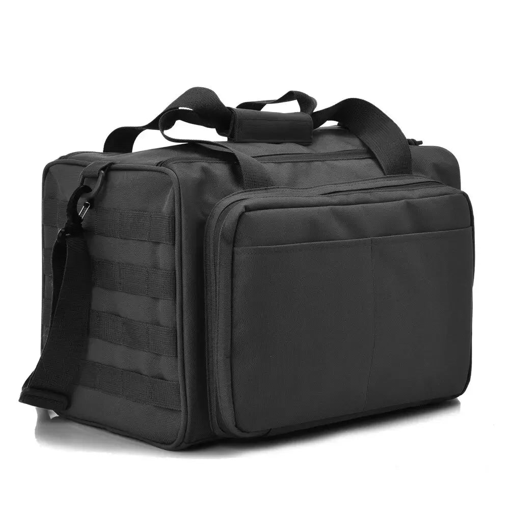 Tactical Gun Range Bag - Deluxe Pistol Shooting Duffle Bag for Range Gear & Accessories