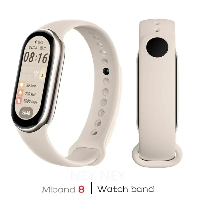 Sport Silicone Strap for Xiaomi Mi Band 9/8 NFC – Replacement Smartwatch Wristband Bracelet