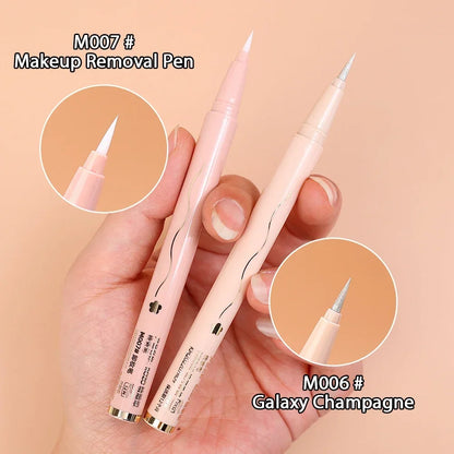 Waterproof Diamond Glitter Champagne Liquid Eyeliner: Black & Brown Eye Liner Pen for Party Makeup - Eye Beauty Essentials