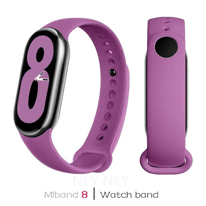 Sport Silicone Strap for Xiaomi Mi Band 9/8 NFC – Replacement Smartwatch Wristband Bracelet