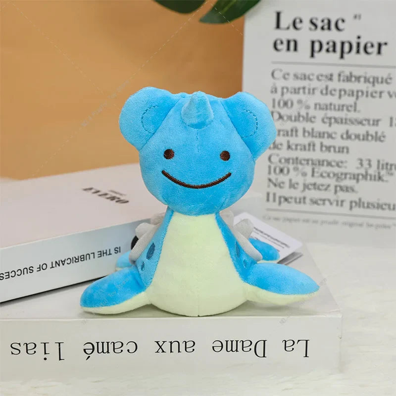 Pokémon Plush Set – Cute Oddish, Charmander, Ditto, Lapras, Dragonite, Magnemite & Omanyte Stuffed Dolls, Birthday & Christmas Gifts