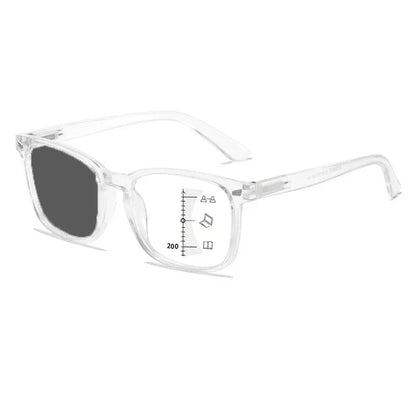2024 Photochromic Anti-Blue Reading Glasses – Multifocal Presbyopic Eyewear with Intelligent Dual Light for Near & Far Vision