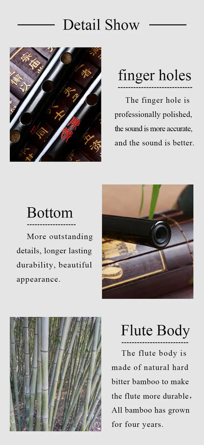 Anime Mo Dao Zu Shi Cosplay Accessories – Wei Wuxian Flute Chinese Dizi Transversal Flauta Traditional Musical Instrument