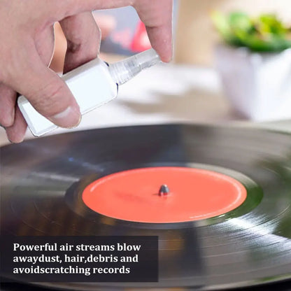 Vinyl Record Cleaning Kit — Anti-Static Brush & Cleaner for Turntables and Gramophones