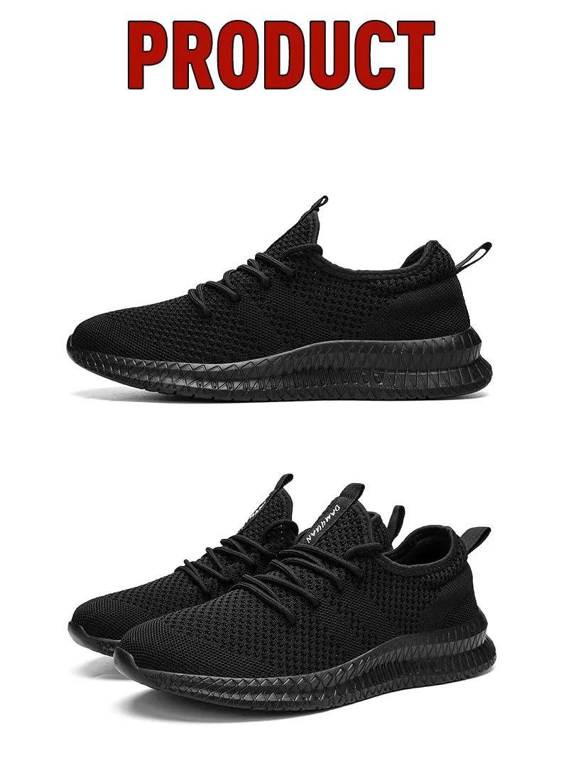 2022 Men’s Sneakers — High-Quality Breathable Gym & Casual Walking Shoes, Lightweight Plus-Size Footwear Zapatillas Hombre