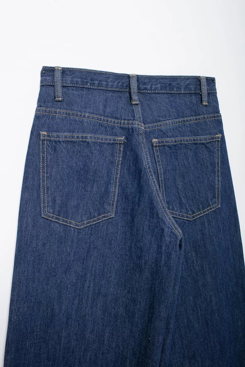 TRAF Women’s Basic Hundred Jeans — High Waist Asymmetric Wide-Leg Trousers, Casual Straight-Leg Fashion Jeans