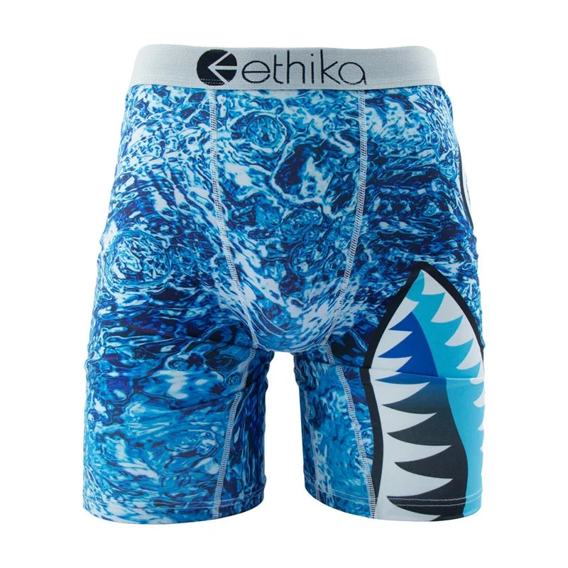 ETHIKA Men’s Boxer Shorts – Breathable Sexy Trunks Underwear, Quick-Dry Swim Underpants, Plus Size S–3XL Comfortable Men’s Boxers