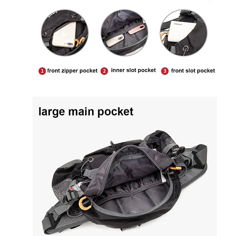 XCamping Waist Chest Bag – Outdoor Nylon Shoulder Bag, Crossbody Travel, Cycling, Riding, Running, and Climbing Men’s Handbags