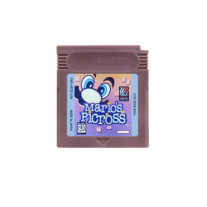 GBC 16-Bit Game Cartridge - Wario Land, Donkey Kong & Yoshi Compatible Game Card for GBC/GBA Consoles