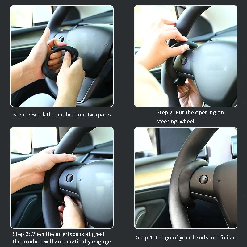 Car FSD Assisted Driving Counterweight for Tesla Model 3 & Model Y (2016-2022): Enhance Autopilot Experience with this Assistance Artifact - AP Compatibility!