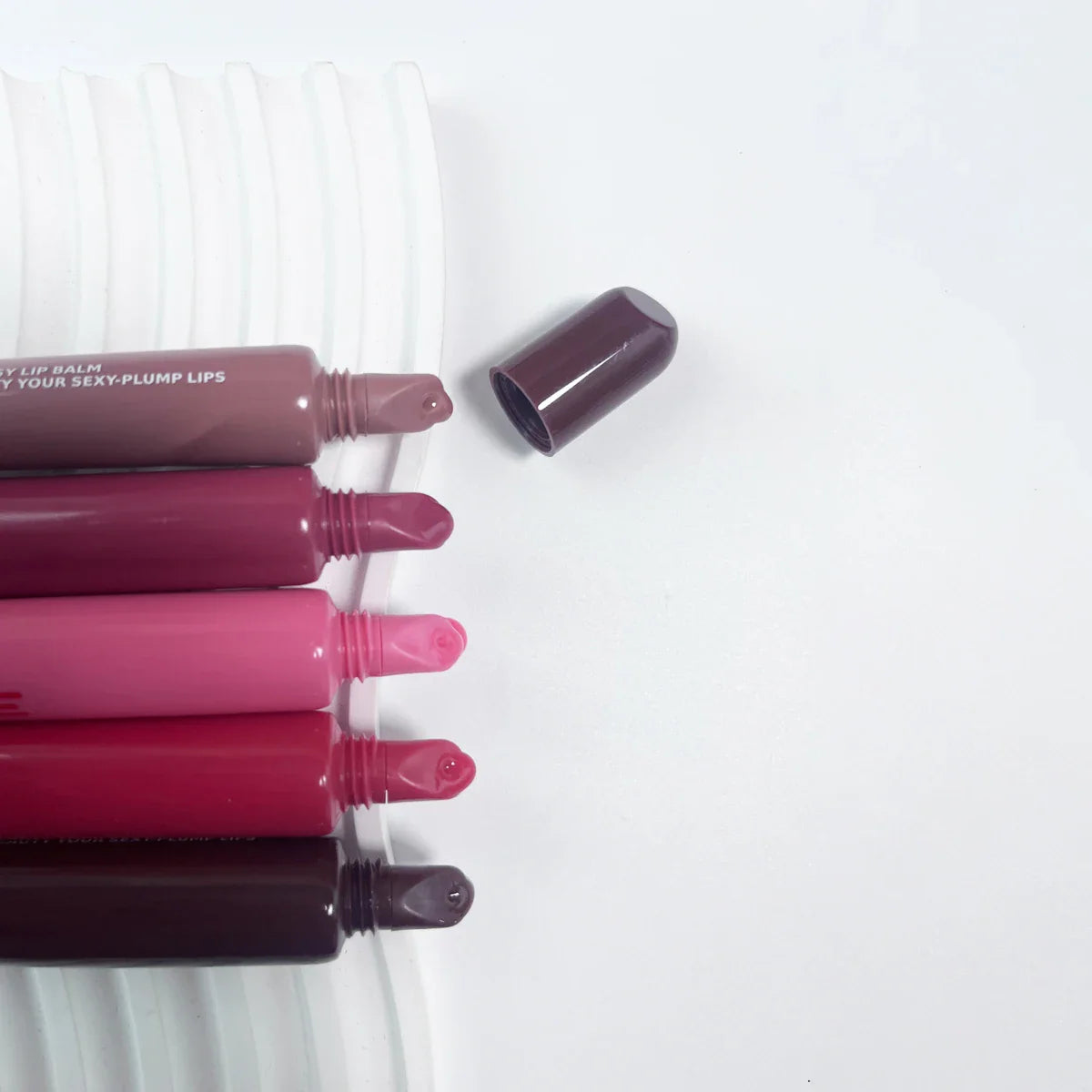 Moisturizing Lip Gloss Phone Case — Transparent Raspberry Jelly Lipstick Balm Hydrating Gloss