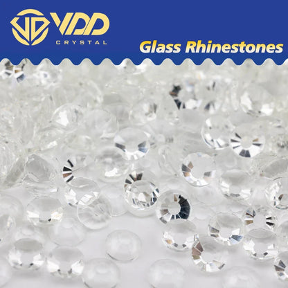 VDD SS4–SS30 Glass Crystal Rhinestones – High Quality Flatback Glitter Strass Stones for Nail Art, DIY Crafts & Decoration