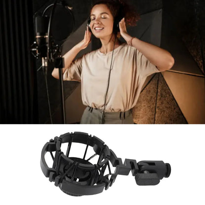 Microphone Shock Mount Holder - Plastic Boom Arm Bracket Stand for AKG C2000, C3000, C4000, C214, C314 & C414 Mics