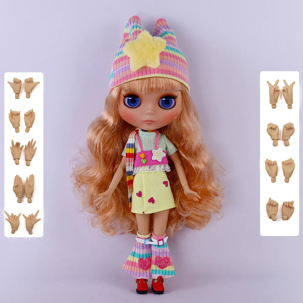 ICY DBS Blyth 1/6 Joint Doll – 30cm Tan Skin Matte Face BJD Girl Doll Toy Gift