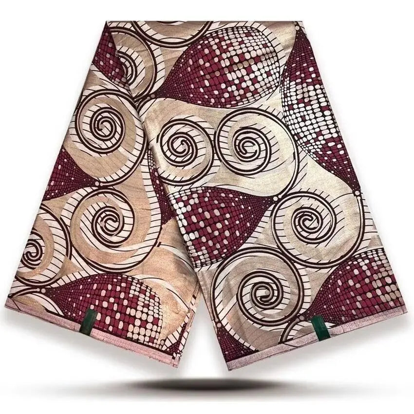 100% Cotton African Wax Print Fabric - High Quality Ankara Fabric 6 Yards