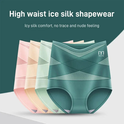 Women's High-Waist Postpartum Silk Pants – Abdominal Lifting & Shaping Girdle