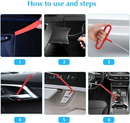 EAFC 21/18PCS Car Door Tool Kit - Inflatable Air Pump, Auto Window Door Opener, Fixing Gripper Tools, Long Reach Kit with Carrying Bag